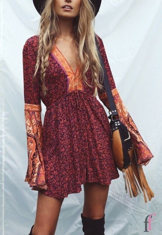 More than 20+ bohemian style dresses, unique stylish essential pieces that every boho style lovers needs. Try these fabulous bohemian outfits with gorgeous prints and striking colours, and you will be ready to celebrate in relaxed, yet beautiful, style #boho #bohemian #dress #summer #outfits