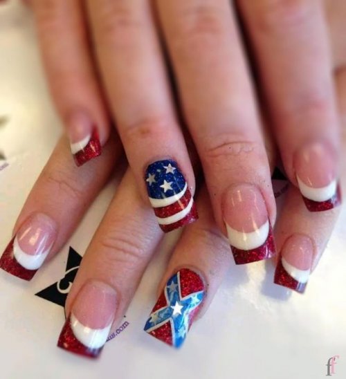 4th July is almost here! Check out the 20 best nail art designs for 4th of July 2018 we’ve rounded up to help you celebrate Independence Day. All of these nails designs are special in our opinion and we are happy to share best nail art designs with you. #Nail# NailArt #NailDesigns #4thofJuly #Patriotic