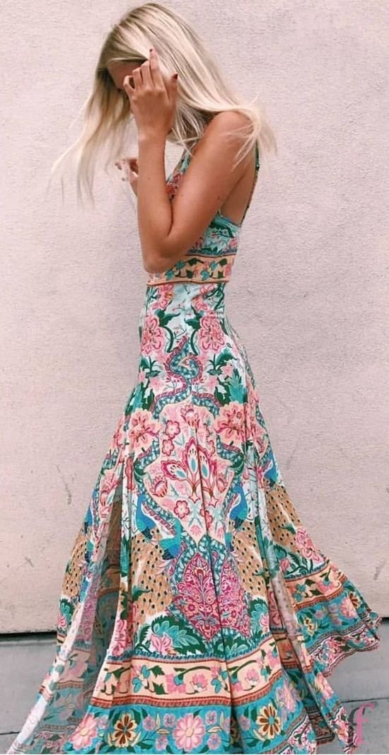 30+ best summer boho dress outfits for you. Bohemian style has found its way into fashion. Be ahead of the trends with Boho-chic outfits this summer, and focus on building off your signature bohemian look. So if you want to know boho trends and what you need to have these season, scroll through the gallery below #boho #bohemian #dress #summer #outfits