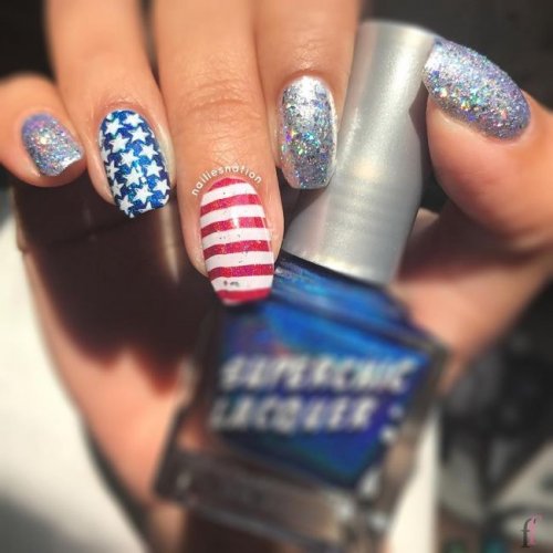 We are so excited to share with you girls this awesome Patriotic, Cute and Easy Nail Designs for 4th of July 2018. Stay tuned for more! #Nail #NailArt #NailDesigns #4thofJuly #Patriotic
