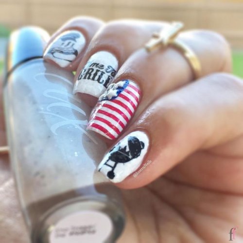 We are so excited to share with you girls this awesome Patriotic, Cute and Easy Nail Designs for 4th of July 2018. Stay tuned for more! #Nail #NailArt #NailDesigns #4thofJuly #Patriotic