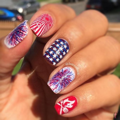 We are so excited to share with you girls this awesome Patriotic, Cute and Easy Nail Designs for 4th of July 2018. Stay tuned for more! #Nail #NailArt #NailDesigns #4thofJuly #Patriotic