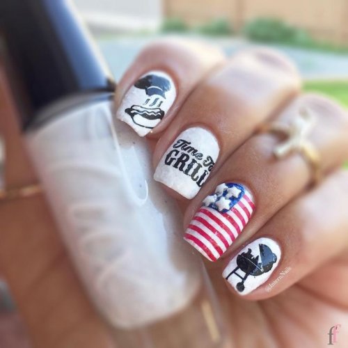 We are so excited to share with you girls this awesome Patriotic, Cute and Easy Nail Designs for 4th of July 2018. Stay tuned for more! #Nail #NailArt #NailDesigns #4thofJuly #Patriotic