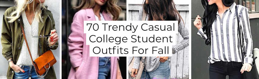 Trendy Casual College Student Outfits For Fall -