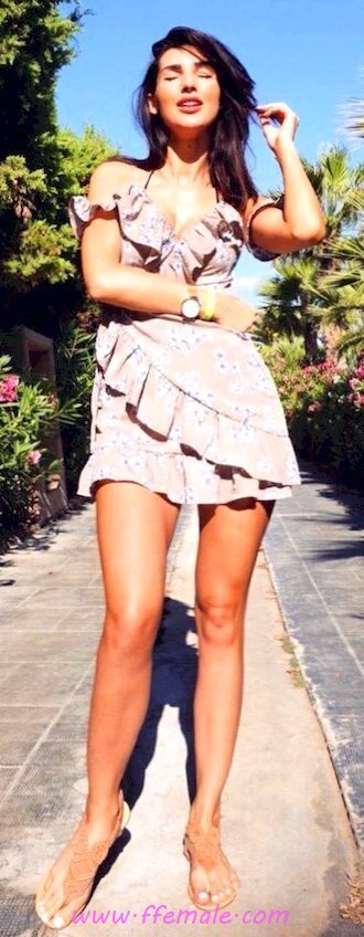 Adorable and top inspiration idea - floral, sundress, photoshoot, female, posing, open