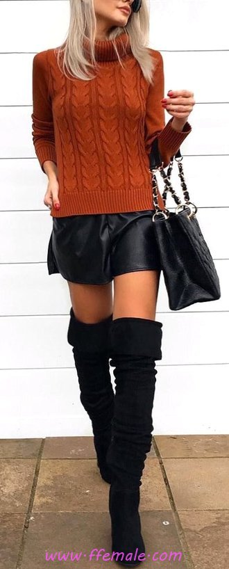 Attractive & Lovely Fall Outfit Idea - ideas, female, modern, wearing