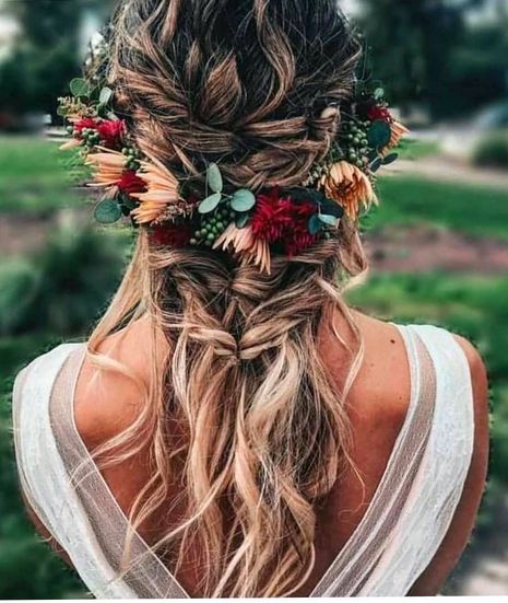 Best Wedding Hair Style - bohohair, weddinghair, hairinspo, weddinginspo