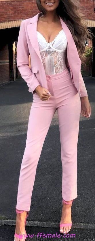 Best awesome and pretty inspiration idea - pants, lace, heels, pink, white