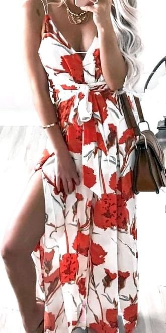 Best furnished and cute look - outfits , floral, maxi