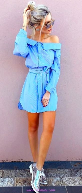 Best graceful and cute look - fashion , blue