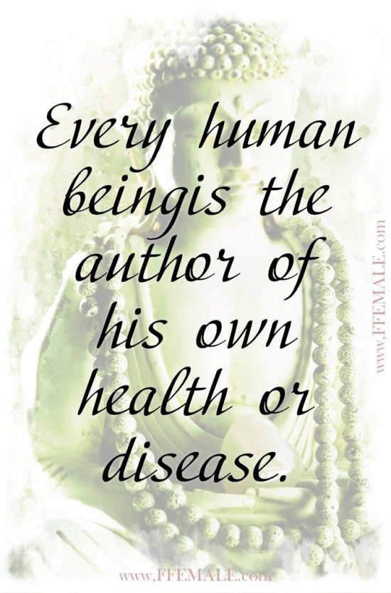 Top 100 Inspirational Buddha Quotes: Every human being is the author of his own health or disease #quotes #Buddha #deep #inspiration #motivation