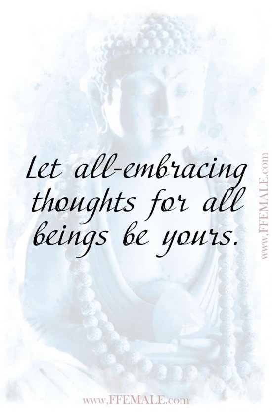 Top 100 Inspirational Buddha Quotes: Let all-embracing thoughts for all beings be yours #quotes #Buddha #deep #inspiration #motivation