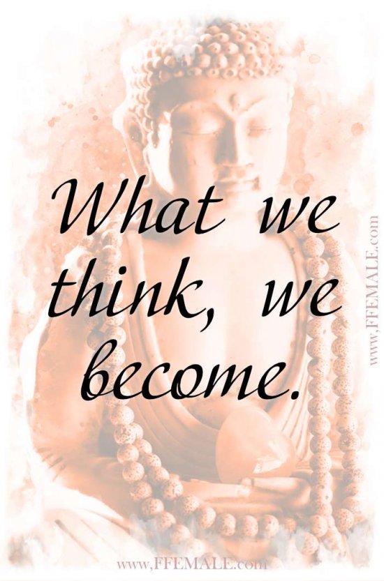 Top 100 Inspirational Buddha Quotes: What we think, we become #quotes #Buddha #deep #inspiration #motivation