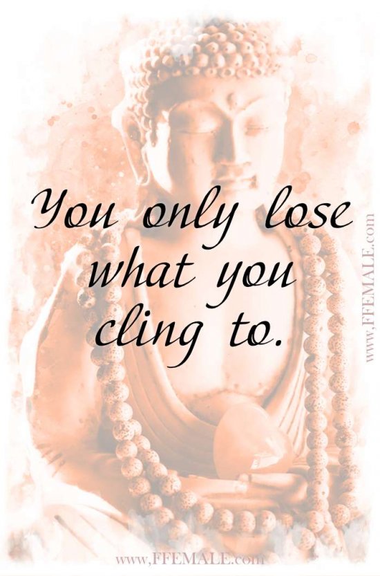 Top 100 Inspirational Buddha Quotes: You only lose what you cling to #quotes #Buddha #deep #inspiration #motivation