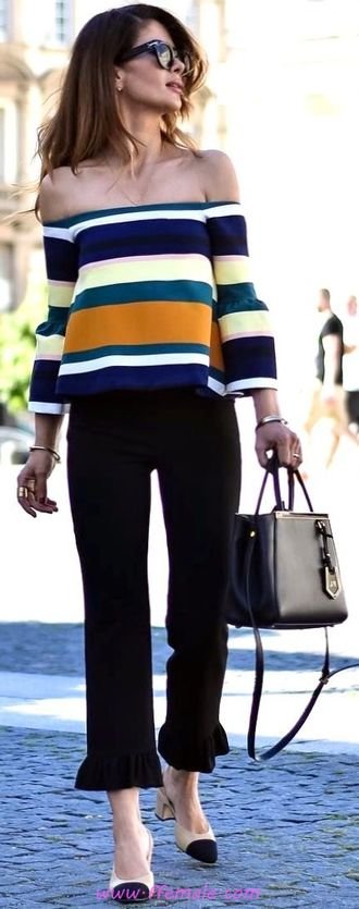 Classic And Handsome Inspiration Idea Classic and handsome inspiration idea - outfits, bellsleeves, offshoulder