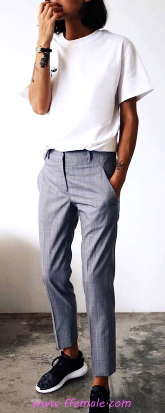 Comfortable And Simple Autumn Outfit Idea - wearing, flashy, elegant