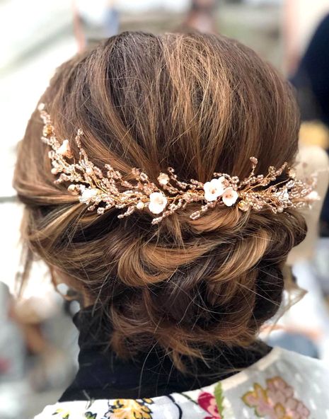 Elegant Bride Hair Style - bridestyle, bohohair, weddinghairstyle, wedding