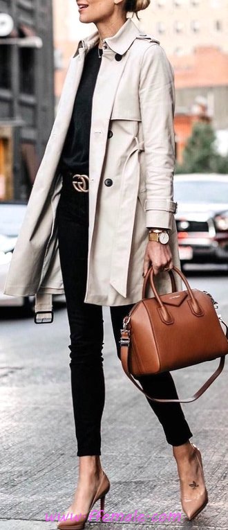 Fashionable And Trendy Fall Wardrobe - female, outerwear, charming, cute