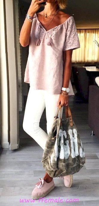 Finest - adorable and cute outfit idea - vneck, sneakers, white, handbag