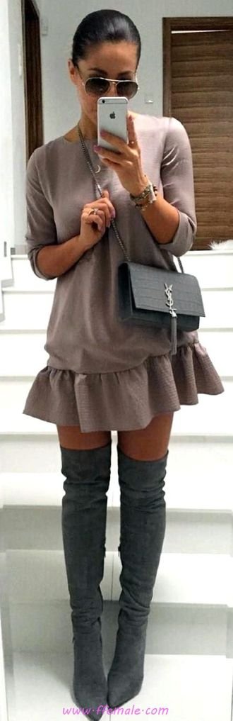 Finest Comfortable And Trendy Look Finest - comfortable and trendy look - outfits, gray, overknee