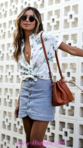 Finest - elegant and wonderful look - floral, mini, happy, style, sunglasses, white, handbag
