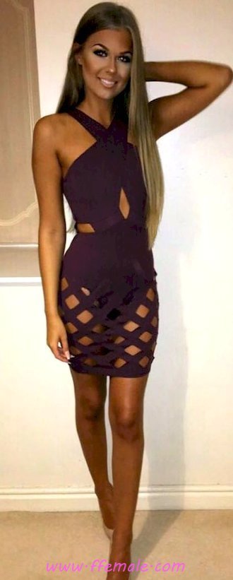 Finest - glamour and top wardrobe - halter, pumps, model, attractive, happy, bodycon, open