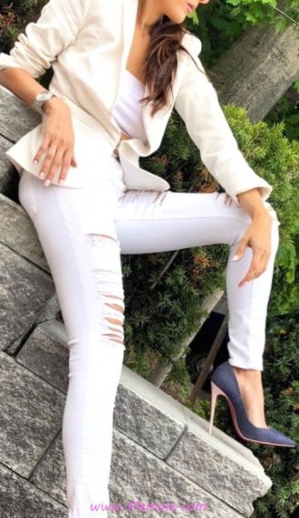 Finest - handsome inspiration idea - denim, lifestyle, heels, white