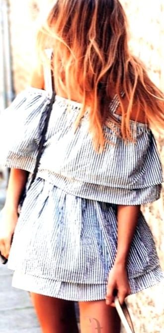 Furnished and trendy wardrobe - fashion, offshoulder