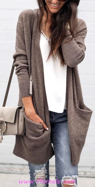 Glamour & Trendy Autumn Inspiration Idea - charming, fancy, outerwear, female