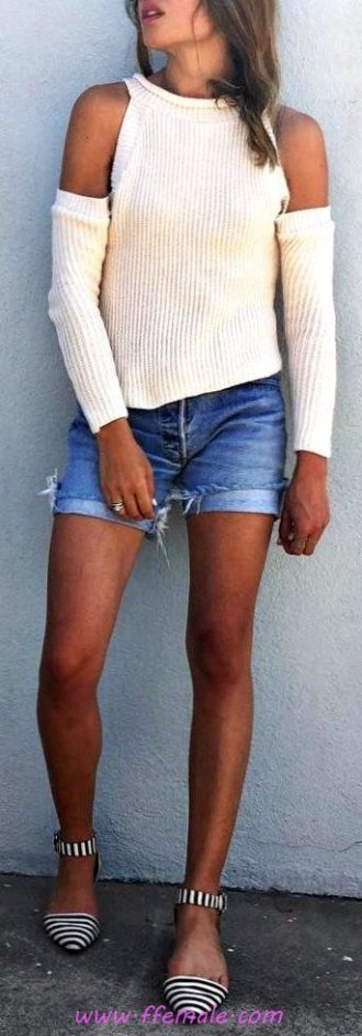 My attractive and simple look - shorts, denim, posing, lifestyle, clothes