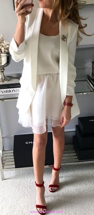 My glamour and cute outfit idea - blazer, photoshoot, wearing, lifestyle, style, white