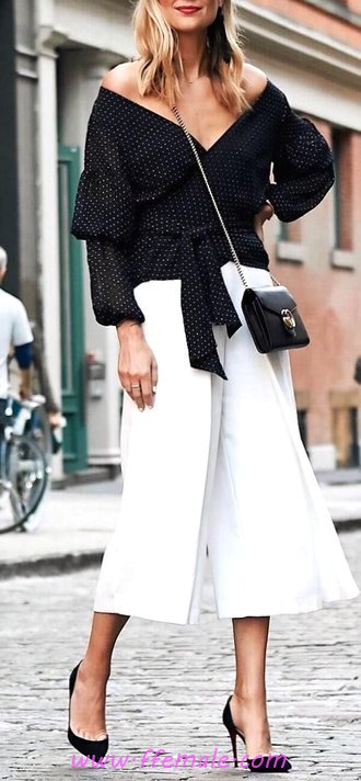 My glamour and top look - dressy, trendsetter, street