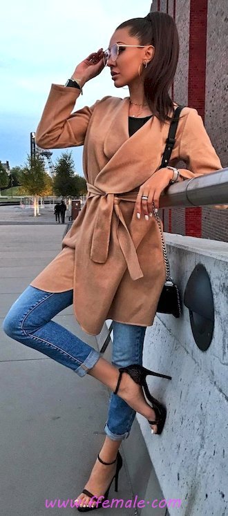 My shiny wardrobe - denim, model, attractive, heels, elegant, outerwear, sunglasses