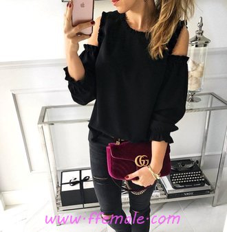 Simple Fall Outfit Idea - street, modern, charming, women