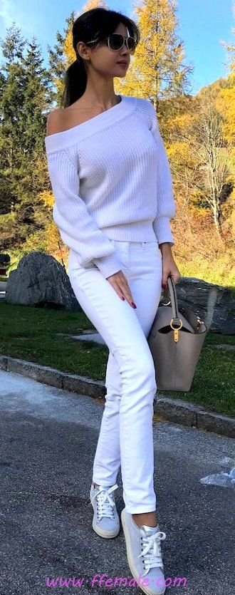 Summer Outfits Finest - adorable and shiny look - denim, sneakers, 1shoulder, photoshoot, posing, lifestyle, sunglasses, pink, white