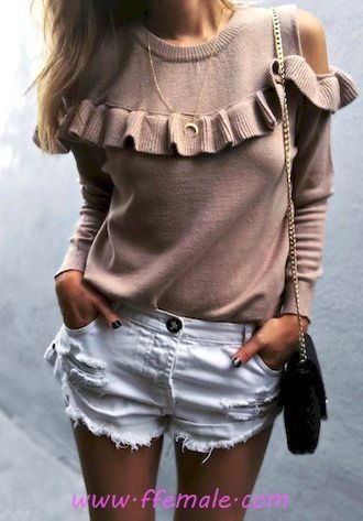 Summer Outfits Classic and perfect outfit idea - shorts, denim, girl, clothing, posing, style, handbag