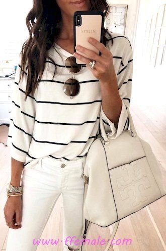Summer Outfits My attractive and trendy look - denim, striped, lifestyle, elegant, sunglasses, white, handbag