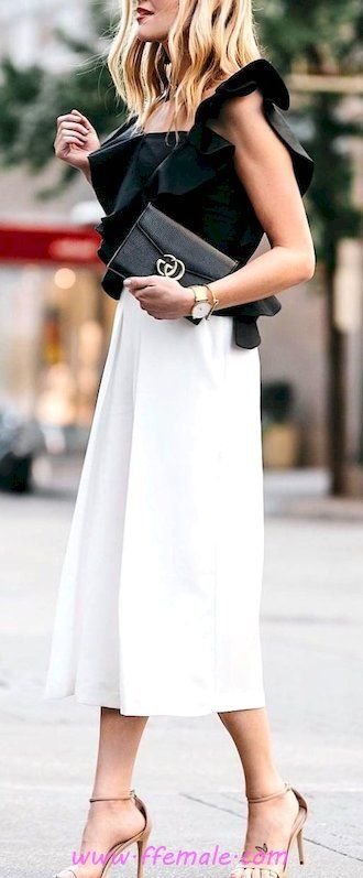 Summer Outfits Best beautiful and wonderful outfit idea - classy, photoshoot, heels, elegant, style, black, white, handbag