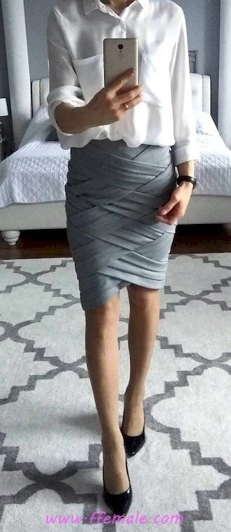 Summer Outfits Finest - glamour and perfect outfit idea - gray, pumps, posing, white