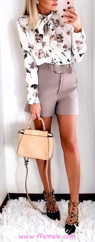Summer Outfits Beautiful and relaxed inspiration idea - heels, floral, photoshoot, white, handbag