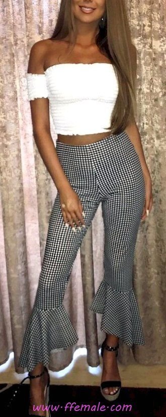 Summer Outfits Top elegant and super look - offshoulder, posing, happy, white