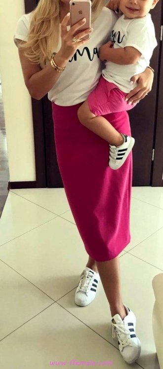 Top attractive and wonderful outfit idea - female, happy, stylish, pink, white