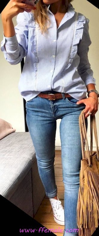 Top awesome and super inspiration idea - denim, sneakers, wearing, elegant, shopping, blue, handbag