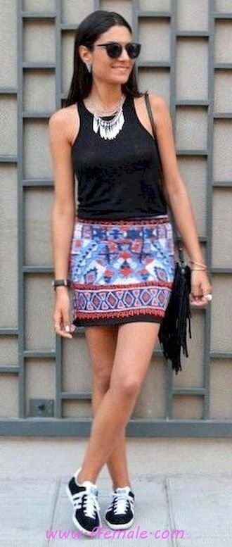 Top classic and handsome inspiration idea - tanktop, sneakers, posing, sunglasses, black, handbag