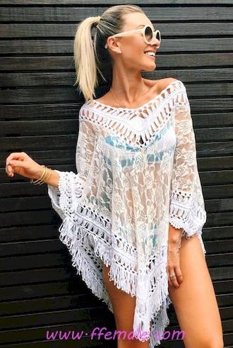 Top graceful and hot look - boho, sundress, lace, happy, sunglasses, accessories