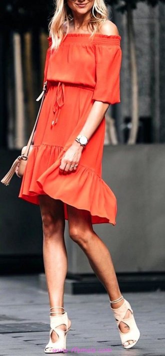 Trendy look - model, photoshoot, posing, happy, red