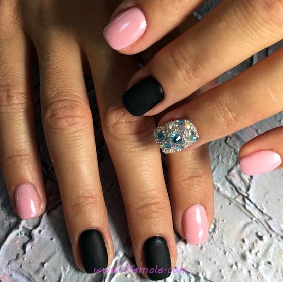 Adorable Orderly Acrylic Manicure Design Ideas - charming, nailart, star, selfnail