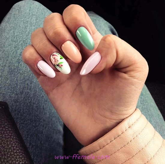 Attractive & Glamour Gel Manicure Art Ideas - creative, extremelycute, nailart