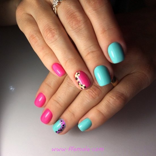 Charming And Incredibly Gel Nails - lovely, design, nailidea, nails