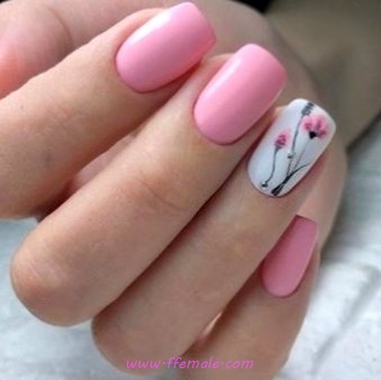 Easy And Classic Acrylic Nails Art Design - elegant, nice, nailart, nailideas